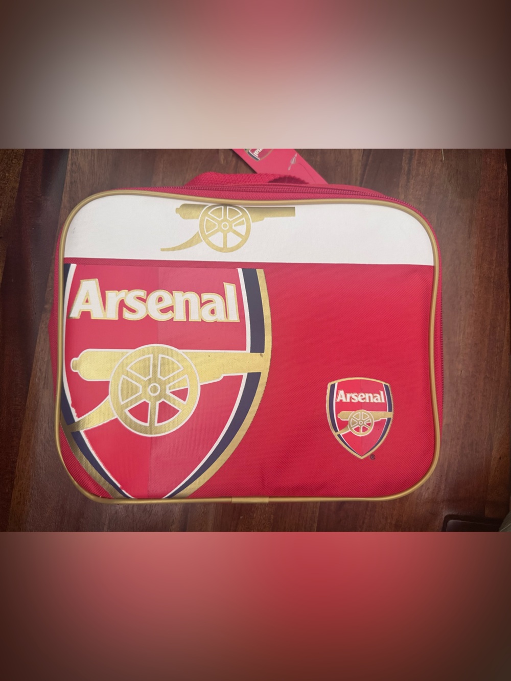 Arsenal Kids Red Lunch Bag with Club Crest